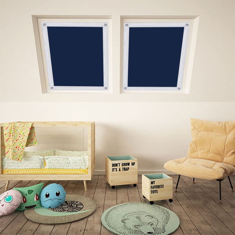 OBdeco Thermal Roller Blind, 100% Blackout Sun Protection, Blackout Roller