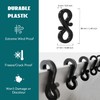 BYSMAH Gutter Hooks for Outdoor Lights, 50Pcs,Black Plastic Light S