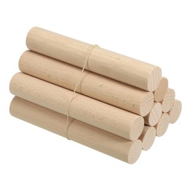 PATIKIL 1 x 6 Inch Dowel Rods Wood Sticks, 10 Pcs Unfinished Wooden Dowel Rods Round Dowels Hardwood Sticks for DIY Crafts and Home Decor