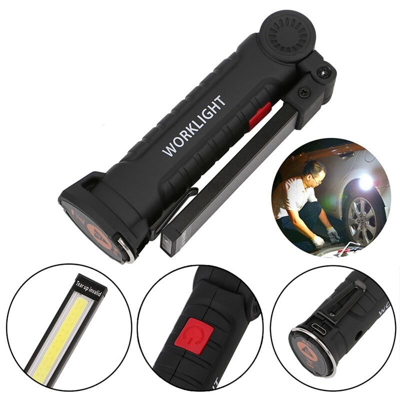 AIWMQYYF 2 Pcs Handheld Mobile Inspection Light Portable Work Light