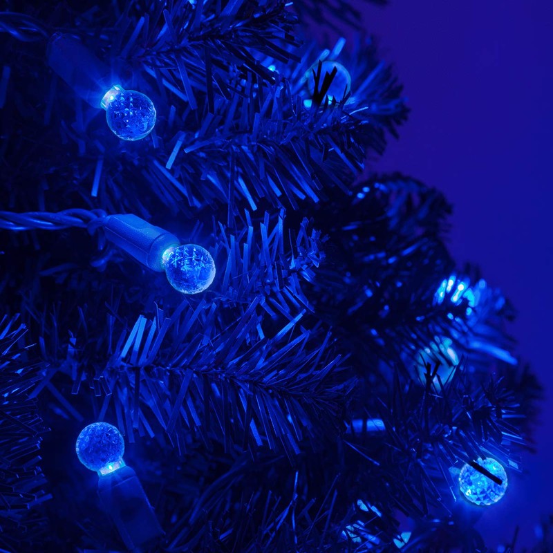 G12 LED Razzberry Blue Prelamped Light Set, Green Wire -