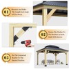 4 Pcs Pergola Brackets, 45-Degree Angle Bracket. Specially for Reinforcing