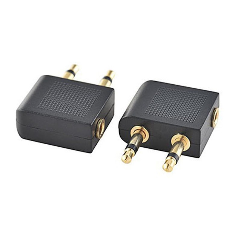YANYULI Airplane Earphone Jack Converter Adapter, Dual Jack Converter, 3.5mm,