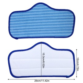 lasuroa 3stk Dampfreiniger Mikrofaser Ersatztücher für Dupray Neat Dampfreiniger, Wiederverwendbar & Waschbar Dampfmop Ersatzpads Langlebig Bodenreinigungstuch für Hartholz Fliesen Teppich (Blau)