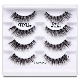 Ardell False Lashes Faux Mink Demi Wispies Multipack, 1 pk x 4 pairs