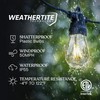 Brightech Ambience Pro Solar Powered Outdoor String Lights, 27ft Remote