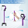 Adjustable Walking Cane for Men & Women with 4-Pronged Base