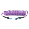 GASHER 1/4" x 25FT Purple Polyurethane Air Hose With Bend