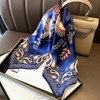 PoeticEHome 100% Pure Mulberry Silk Square Scarf 27"x27" Women Neckerchief