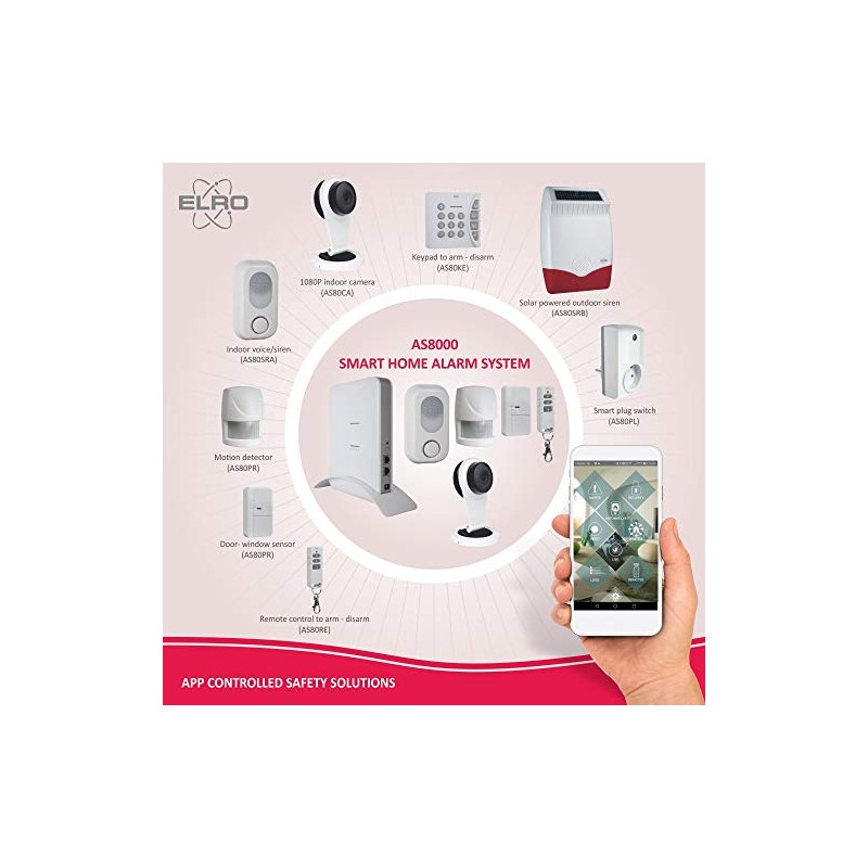 ELRO AS80SRA Voice Siren AS8000 Smart Home Alarm System