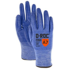 MAGID D-ROC AeroDex ANSI A7 13-Gauge RepTek Grip Work Gloves, 1 Pair, Size 8/Medium (GPD787)