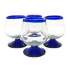 Mexican Hand Blown Glass – Set of 4 Hand Blown