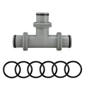 Zueyen Pool Hose Adapter, T-Piece Extension for Hose Connector 38 mm, 3-Way Hose Connector, Pool Connection Set for Intex Bestway Coleman, for Pool Hose Connector Extension