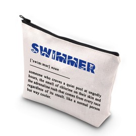WCGXKO Swimming Lover Gift Swim Team Gift Swimming Coach Zipper Pouch Makeup Bag (SWIMMER MOUN)