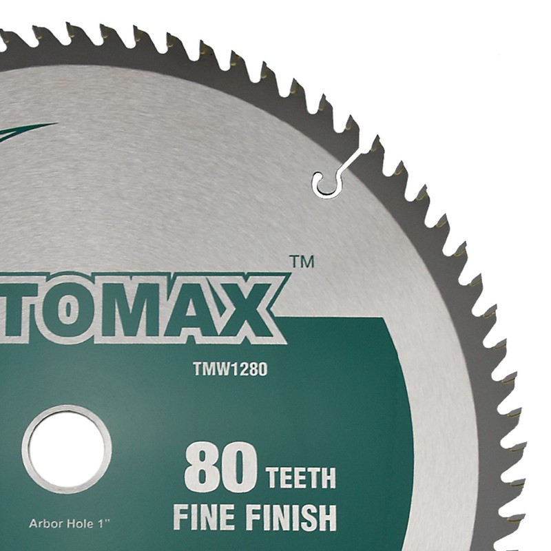 TOMAX 12-Inch 80 Tooth ATB Fine Finish Saw Blade with