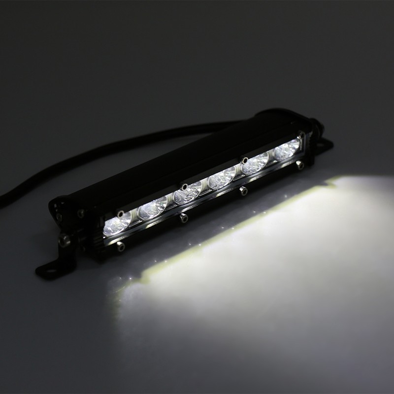 7inch 6 LED 30W 6000LM Car Work Light Strip Bar