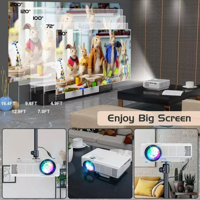 Digital Projection DR.J Professional Mini Projector with a 100" Screen