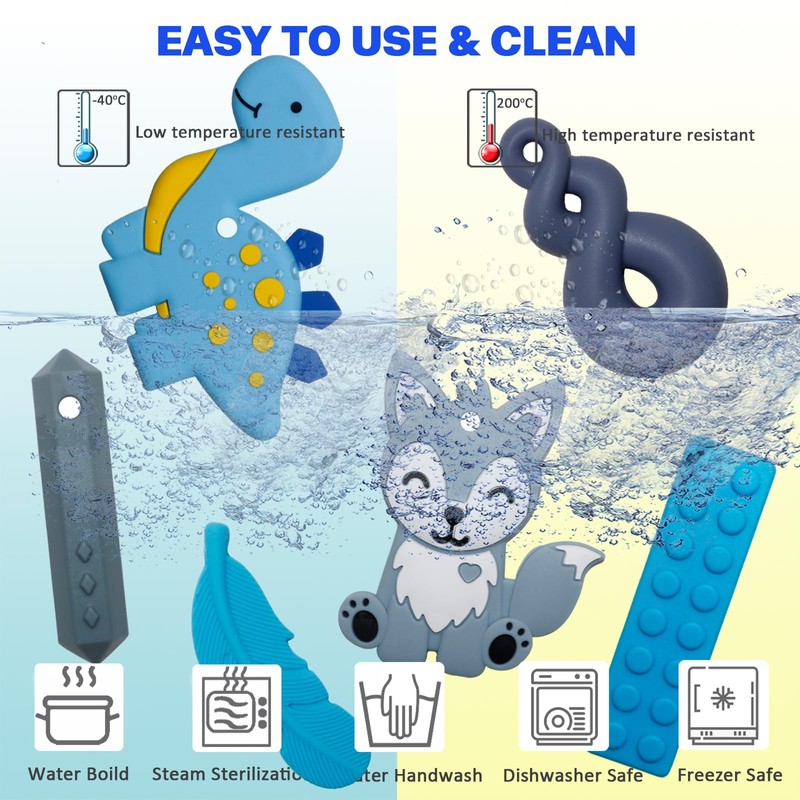 Chew Necklaces for Sensory Kids, Sensory Toys for Kids with