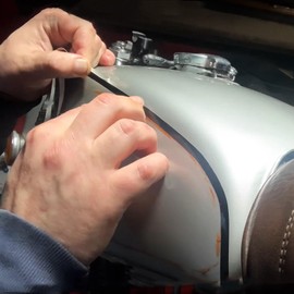 Autrends Vinyl Pinstriping Tape Pinstriping Decals DIY Stickers Striping for Car Motorcycle Home Door 1/3" Black