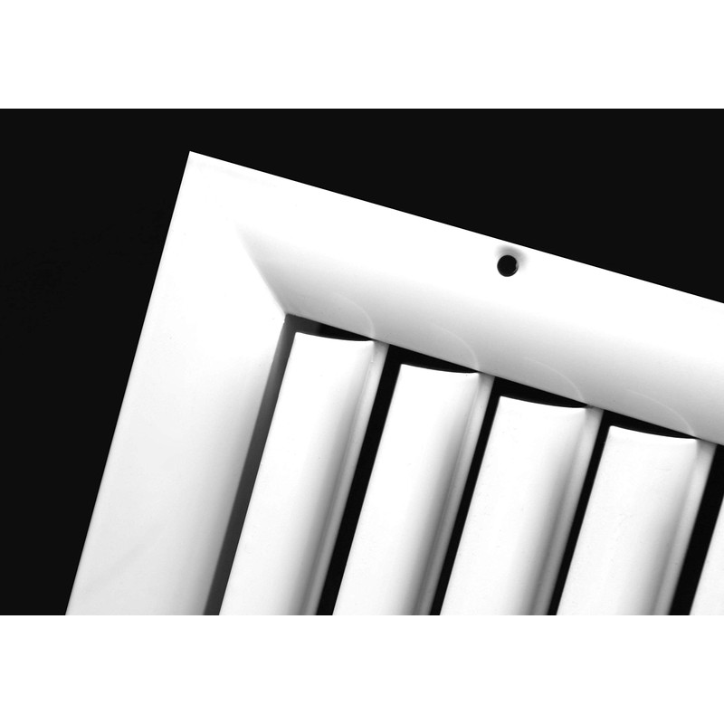 HVAC Premium 24''w X 6''h 3-Way Aluminum Curved Blade Adjustable