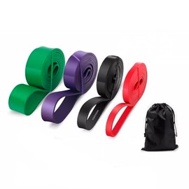 Set De 4 Ligas de Resistencia Elásticas para Crossfit Y Ejercicio Bandas De Entrenamiento De Alta Calidad para Mejorar Tu Fuerza Y Flexibilidad