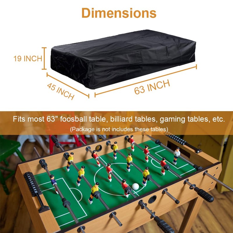 LODMOD Foosball Table Cover Waterproof Billiard Soccer Protector Game Accessories,