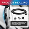 2PCS 2.62Ft Adjustable Automotive Weather Stripping Door Seal,Open-end Car Door