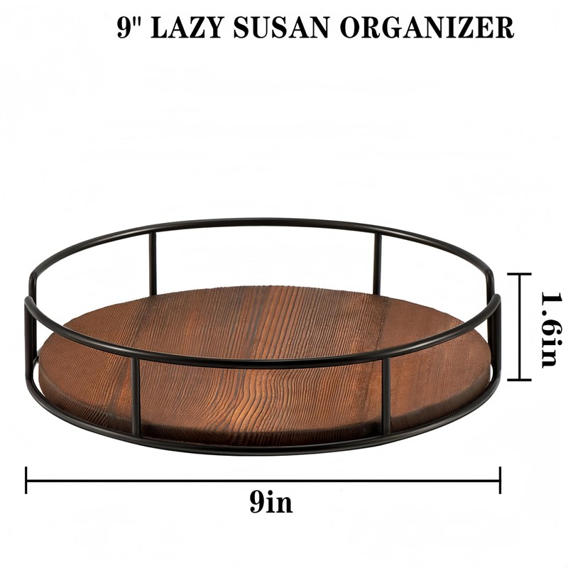 FeBohao Lazy Susan Turntable Spice Rack Organiser Rotating Display Stand