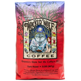 Raven's Brew Coffee Full Bodied Coffee Dark Roast Whole Bean - Wicked Wolf 2lb