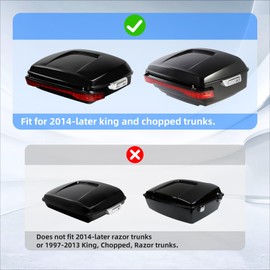 TCMT King Tour Trunk Brake Turn Tail Light Wrap Fits For Harley 2014-2025 Road King Road Street Electra Glide Tri Glide Ultra Limited Pack