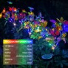 TOTHDATE 2 x Solar Butterflies for Outdoors, Coloured Light Butterflies
