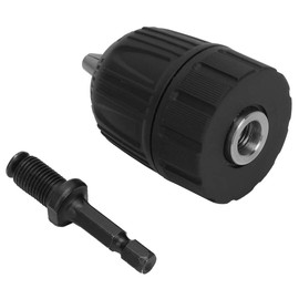 3/8-24UNF Keyless Drill Chuck 0.8-10mm + 1/4 Hex Head 3/8 Thread Extension Rod