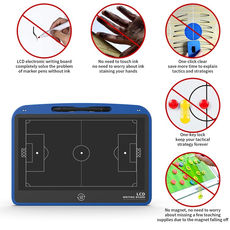 VNVDFLM LCD Basketball Coaching Board, Electronic Tactical Training Board,Basketball Coach