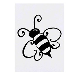 'Bumble Bee' Temporary Tattoo - Water Resistant, Skin-Safe, Non-Toxic Transfer (TO00021961)