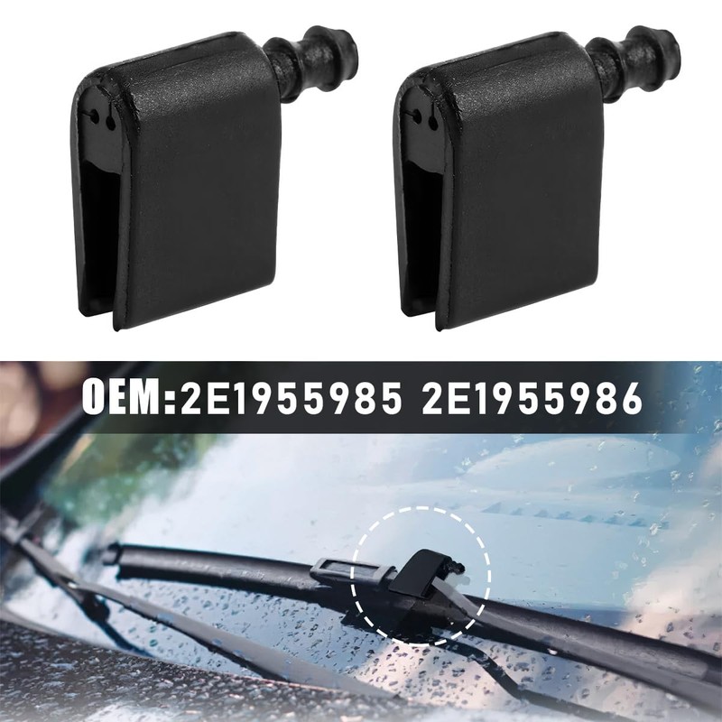 povtii 2 PCS Front Windshield Washer Nozzles, Windshield Wiper Nozzle