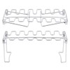 2-Piece Chicken Leg Wings Barbecue Rack Foldable Grill Grate Stainless