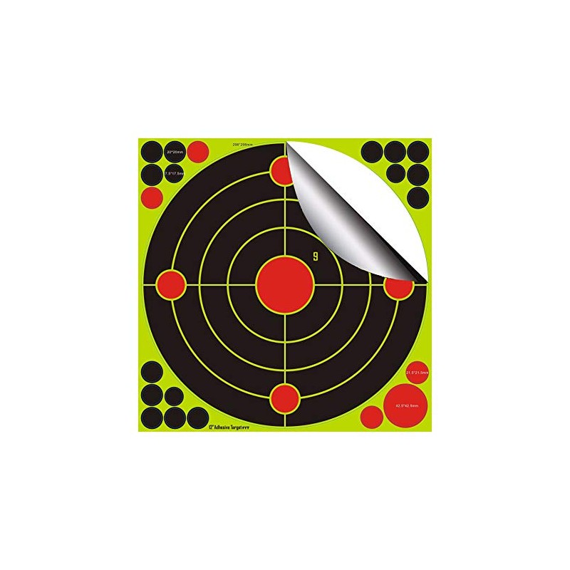 30.5cm / 12 inch Splatter Targets/Shot Burst Light Yellow/Bullet Detection