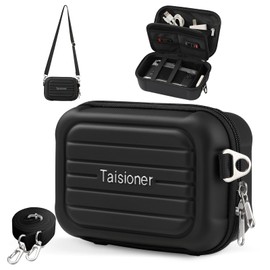 Taisioner Digital Camera Case, Compact Camera Carrying & Protective Case, Small Camera Sling Bag EVA Shockproof Shoulder Case Travel Protective Carry Storage Bag Lightweight Trinket Camera Accessories