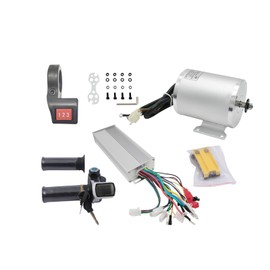 48V DC 2000W Brushless Motor Controller Kit with LCD Throttle Grip 3-Speed Switch for Go Kart, e-Bike (2000W)
