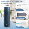 Travel Electric Kettle Portable Mini Kettle,316 Stainless Steel 16.91Oz,Small Hot