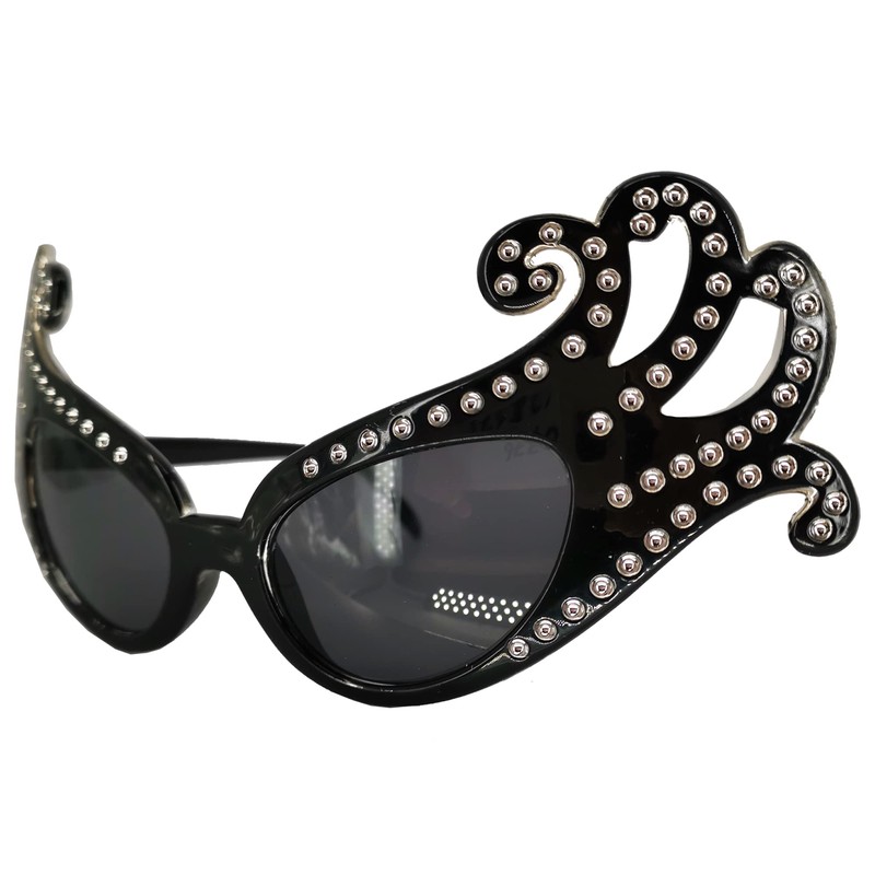 Pohotobooth Props Ltd Black Fancy Dame Edna Style Novelty Sunglasses