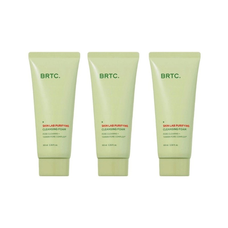 BRTC Skin Lab Purifying Cleansing Foam 100 ml 3pcs /
