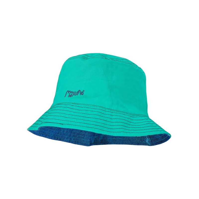 maximo Baby-Jungen Hut Wal Reversible Mütze, Mehrfarbig (Dunkeljeans/Aqua 6370), 49
