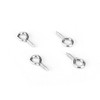 AJulyBee 500PCS 4 x 8mm Small Screw Eye Pins for