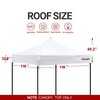 CLAETF 10x10 Canopy Replacement Top,Pop Up Canopy with 8 Drainage