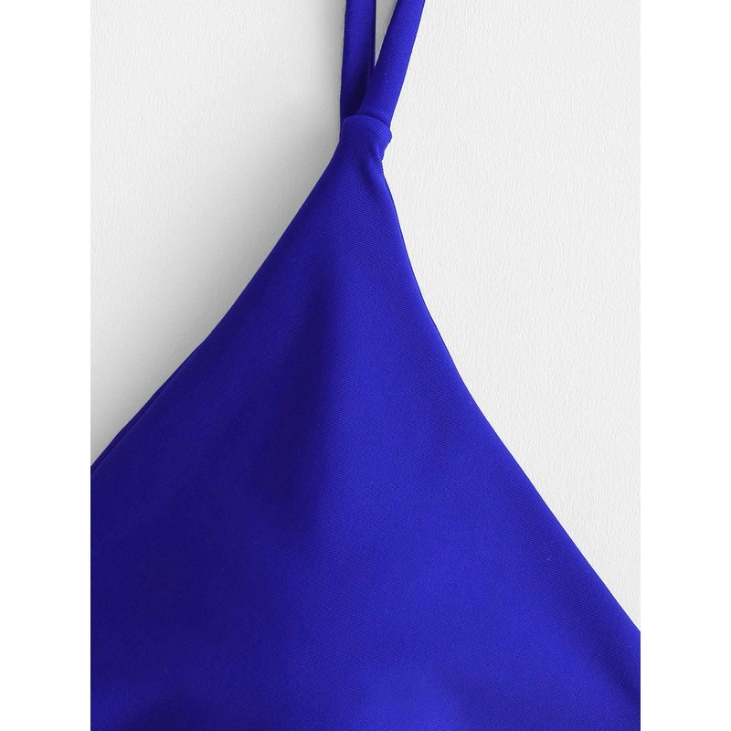 ZAFUL Conjunto de bikini de dos piezas con tirantes delgados