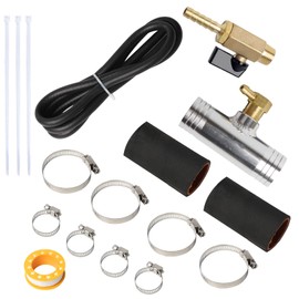 Kavius Auxiliary Diesel Fuel Tank Installation Kit Compatible with Dodge 1999-2012 Ford 1999-2019 Chevy/GMC 2011-2019 Auxiliary Fuel Tank Connector Kit with 1 ½" Fill Line Replace for 11025