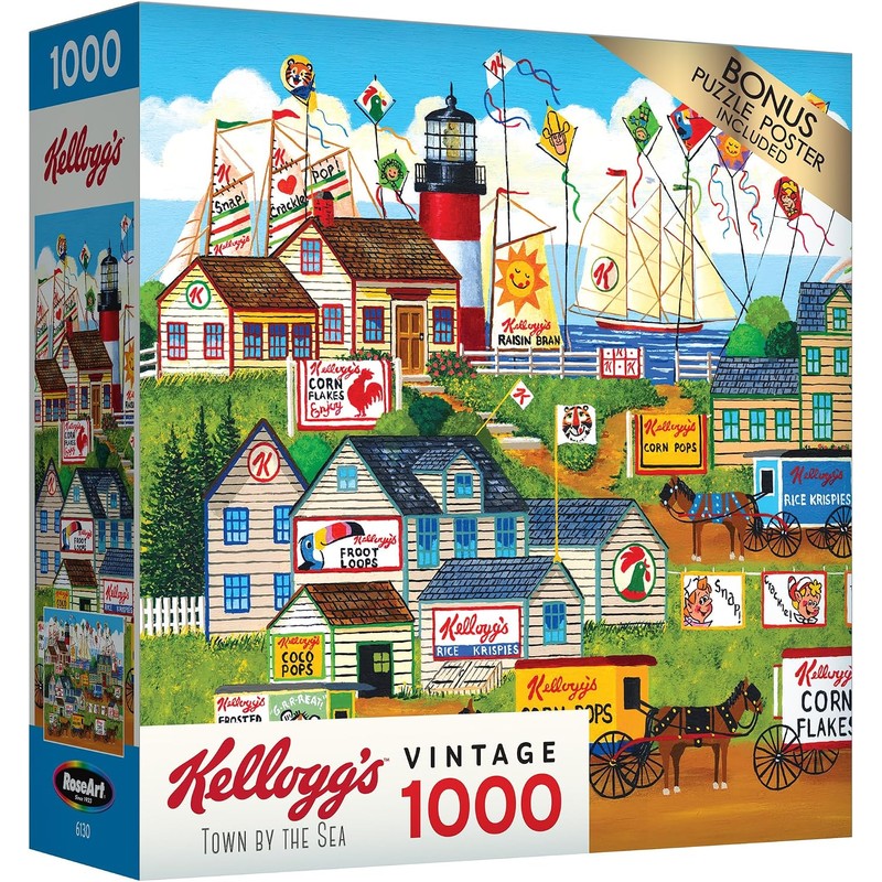 Lafayette Puzzle Factory RoseArt - Kelloggs - Rompecabezas de 1000