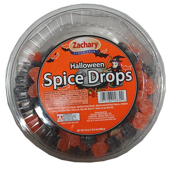 Zachary Halloween Spice Drops, 24oz Tub