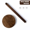 Kihomi Wooden Paper Towel Holder - Walnut Suction Cup Hand